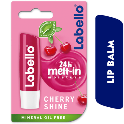 Labello Lip Care, Moisturizing Lip Balm, Cherry Shine, 4.8g