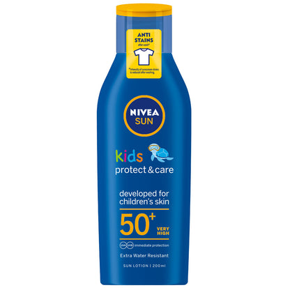 Nivea Sun Kids Moisturizing Sun Lotion, UVA &amp; UVB Protection, SPF 50+, 200ml