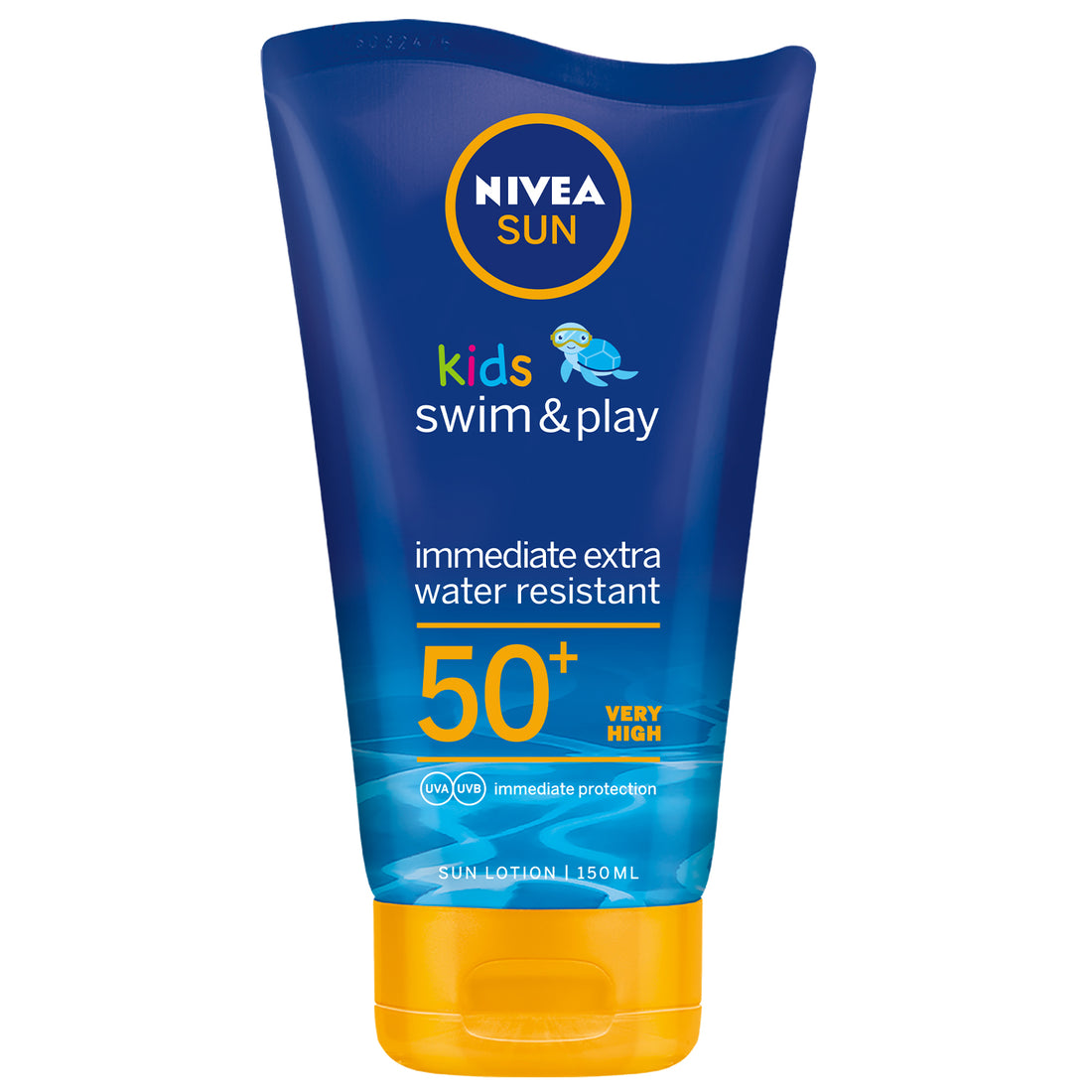 Nivea Sun Kids Swim &amp; Play Sun Lotion, UVA &amp; UVB Protection, SPF 50+, 150ml