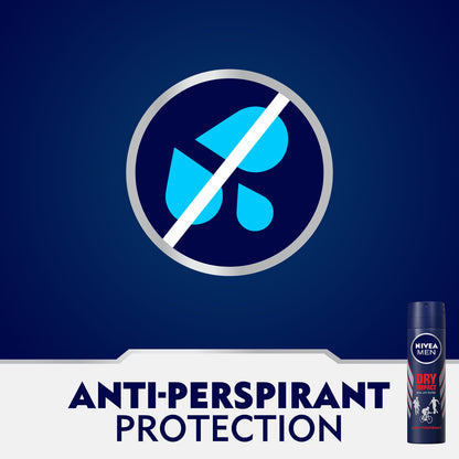 Nivea Men Dry Impact, Antiperspirant for Men, Spray 150ml