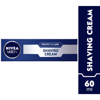 NIVEA MEN Protect &amp; Care Shaving Cream, Aloe Vera, 60ml