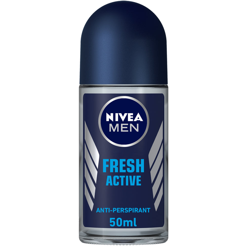 Nivea Men Fresh Active, Antiperspirant for Men, Fresh Scent, Roll-on 50ml