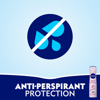 Nivea Pearl &amp; Beauty, Antiperspirant for Women, Pearl Extracts, Spray 150ml