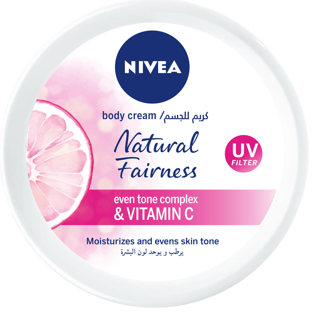 Nivea Natural Fairness Body Cream, Liquorice &amp; Berry, All Skin Types, Jar 200ml