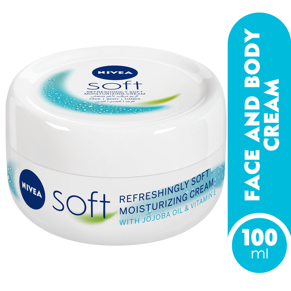 Nivea Soft Refreshing &amp; Moisturizing Cream, Jar 100ml