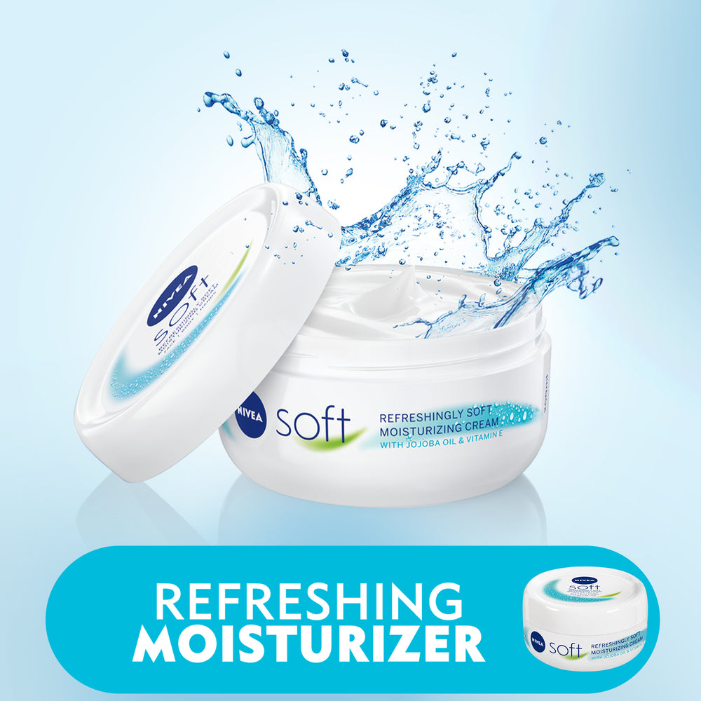 Nivea Soft Refreshing &amp; Moisturizing Cream, Jar 100ml