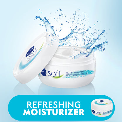 Nivea Soft Refreshing &amp; Moisturizing Cream, Jar 100ml