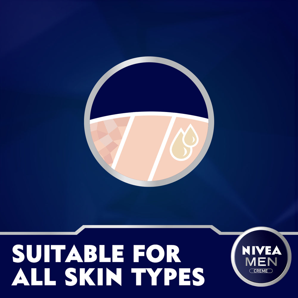 Nivea Men Creme Moisturising Cream, Face, Body &amp; Hands, Tin 150ml