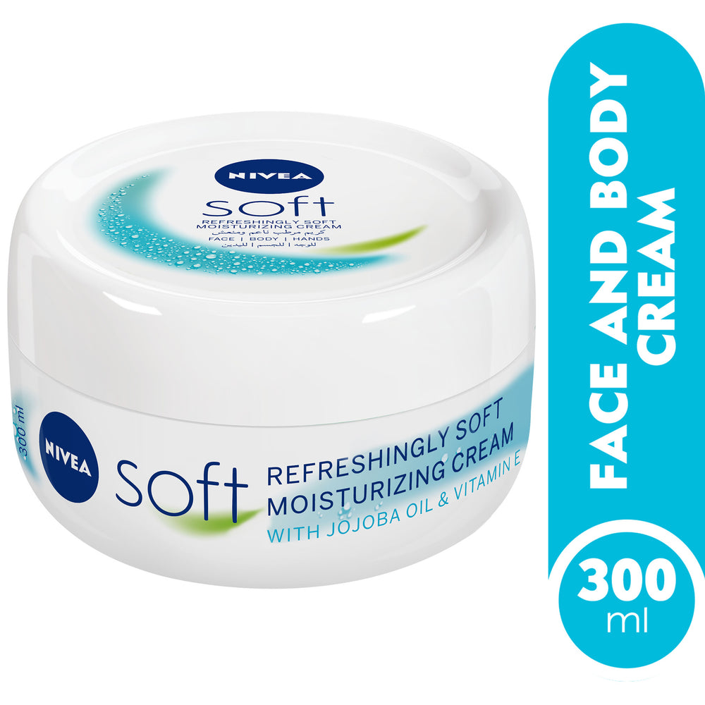 Nivea Soft Refreshing &amp; Moisturizing Cream, Jar 300ml