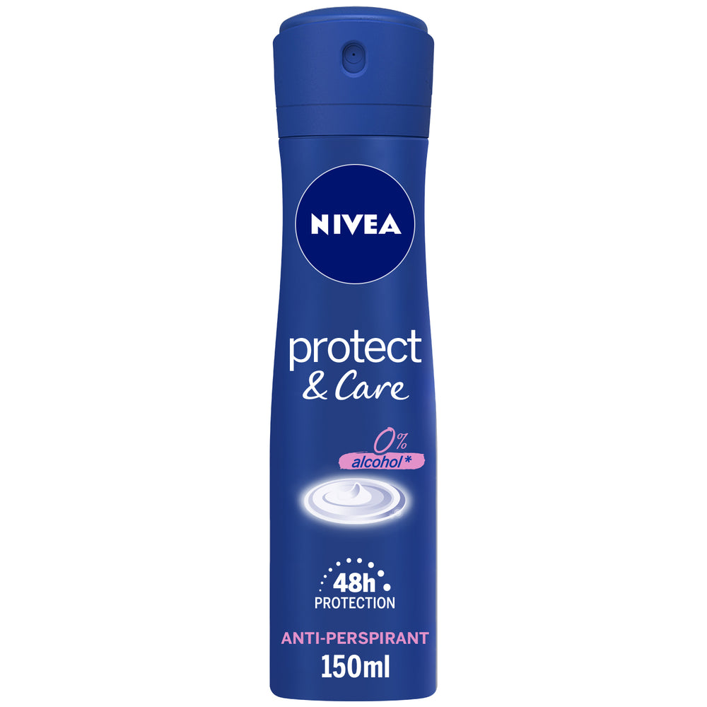 Nivea Protect &amp; Care, Antiperspirant for Women, No Ethyl Alcohol, Spray 150ml