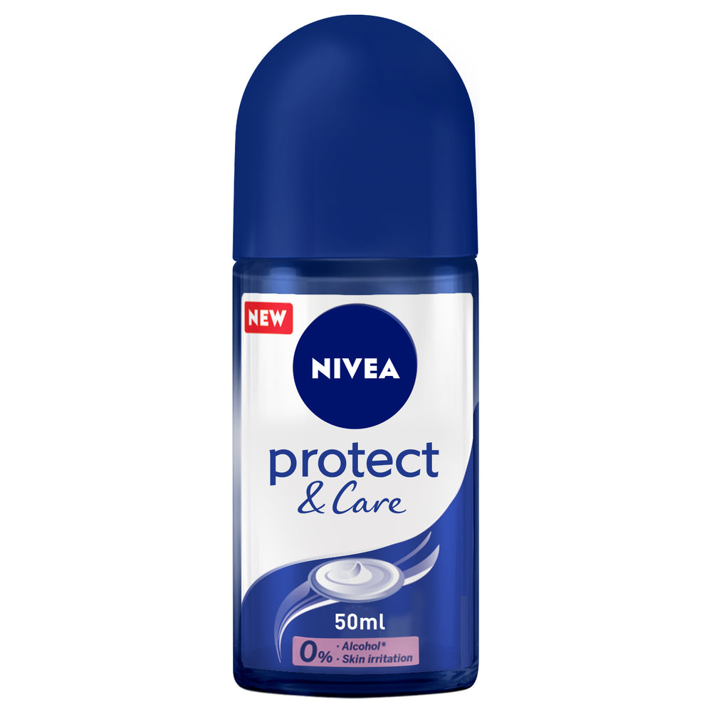 Nivea Protect &amp; Care, Antiperspirant for Women, No Ethyl Alcohol, Roll-on 50ml