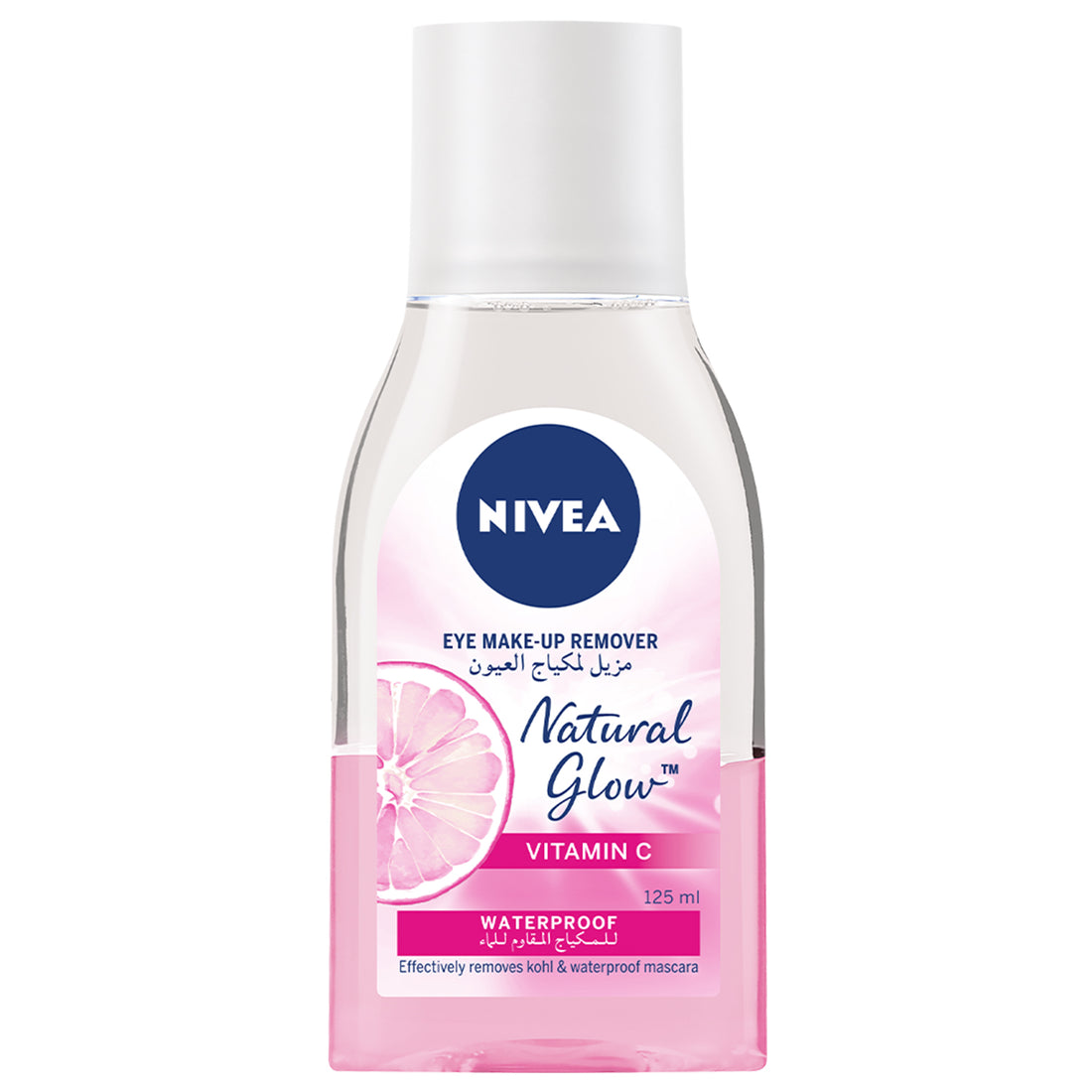 Nivea Natural Fairness Eye Makeup Remover, Even Tone Complex &amp; Vitamin C, 125ml