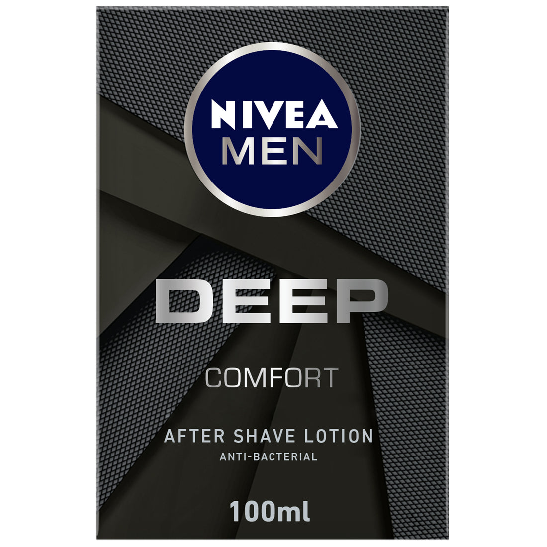 Nivea Men Deep After Shave Lotion, Antibacterial Black Carbon, Woody Scent, 100ml