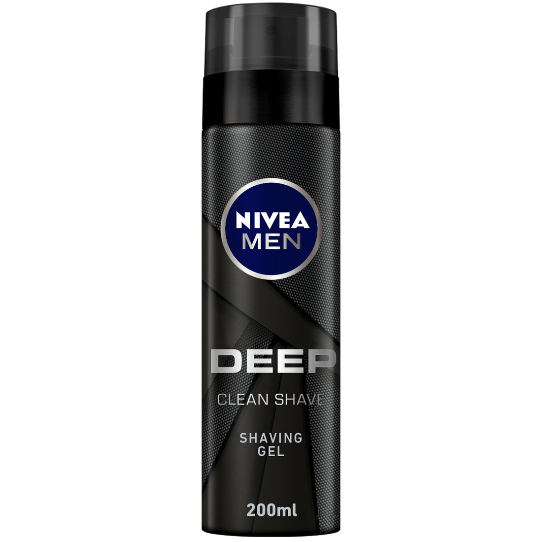 Nivea Men Deep Clean Shave Shaving Gel, Antibacterial Black Carbon, 200ml