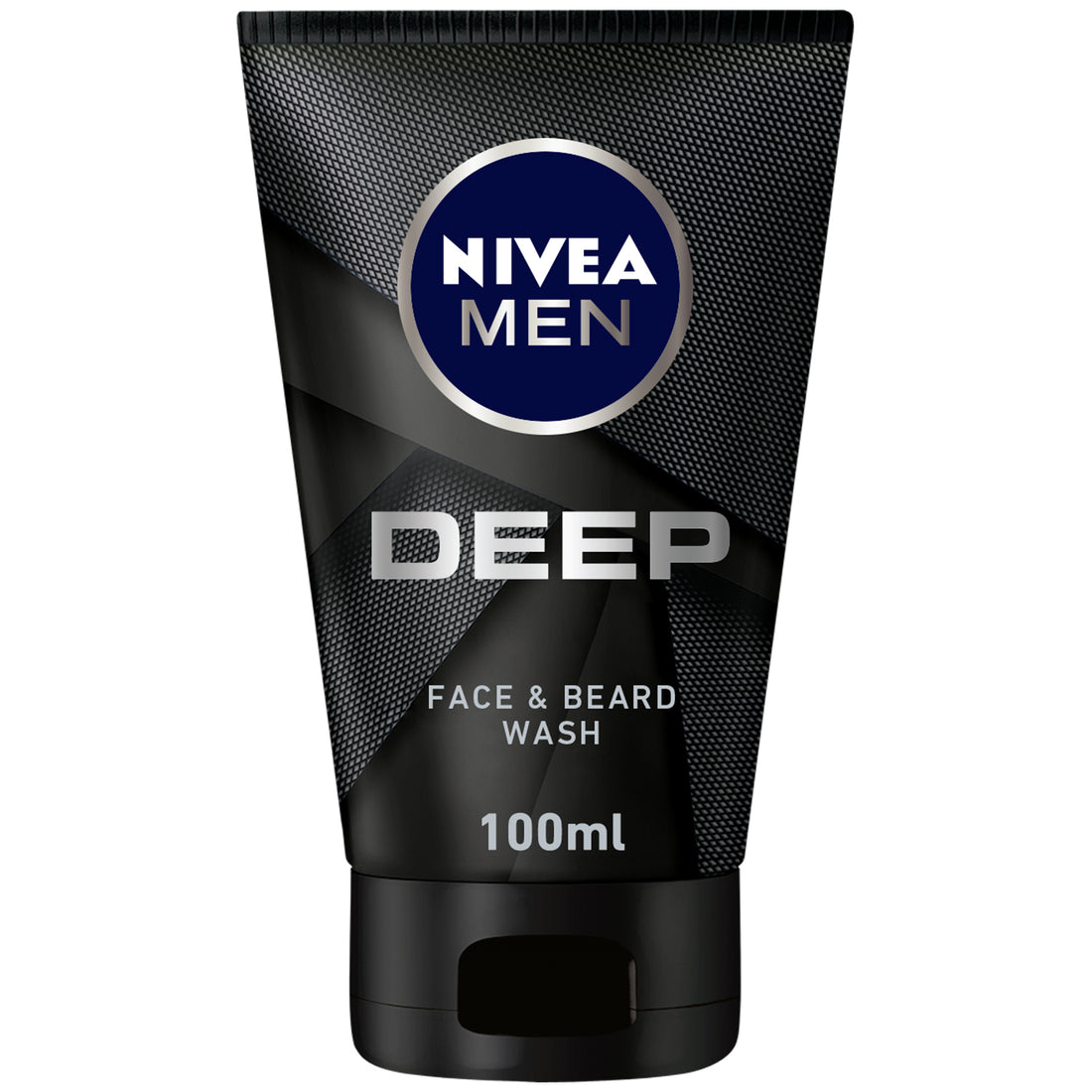 Nivea Men Deep Cleansing Face & Beard Wash, Active Charcoal, 100ml