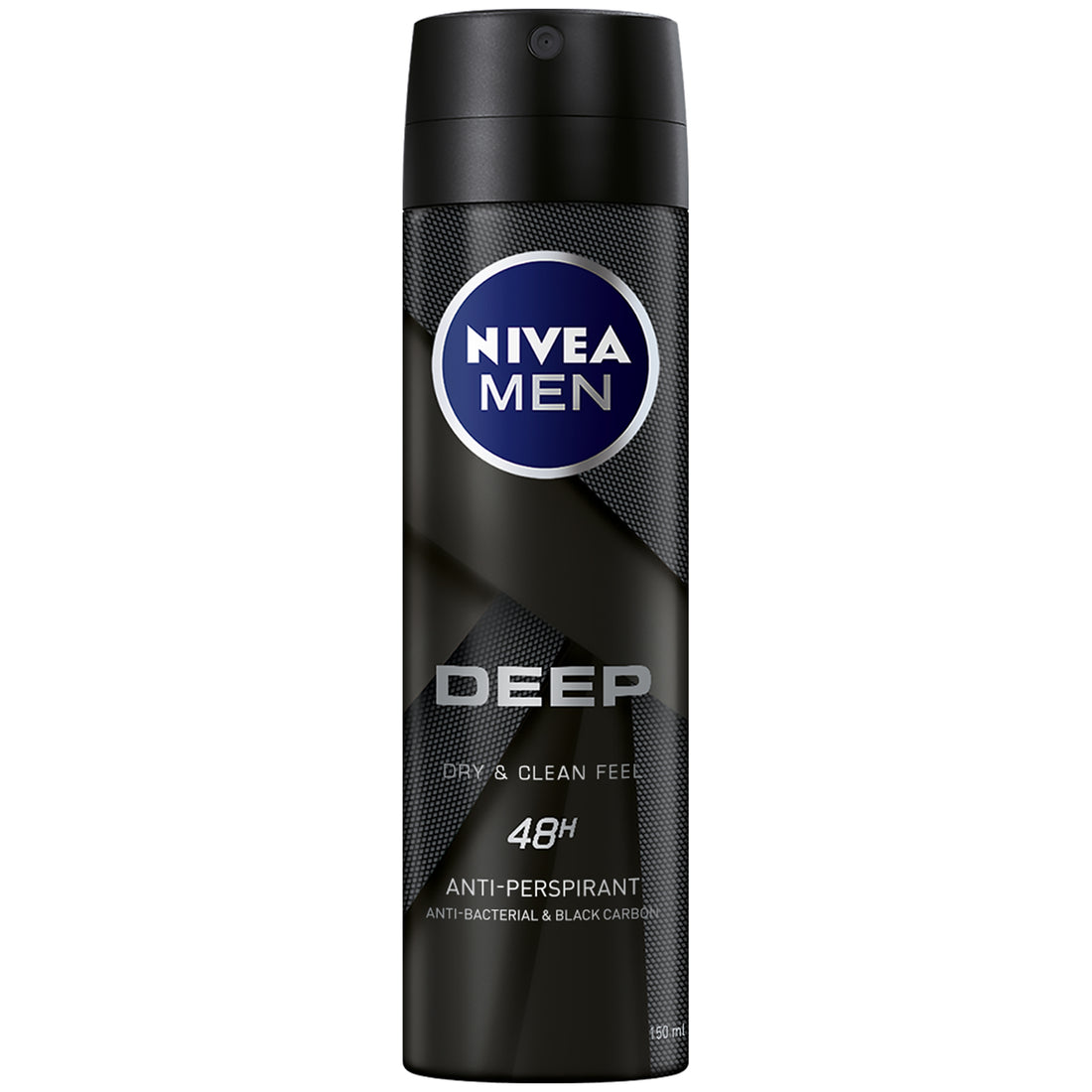 Nivea Men Deep Dry &amp; Clean Feel, Antiperspirant for Men, Antibacterial, Spray 150ml
