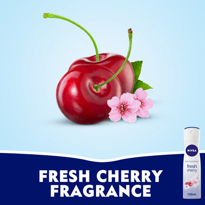 Nivea Fresh Cherry, Antiperspirant for Women, Spray 150ml