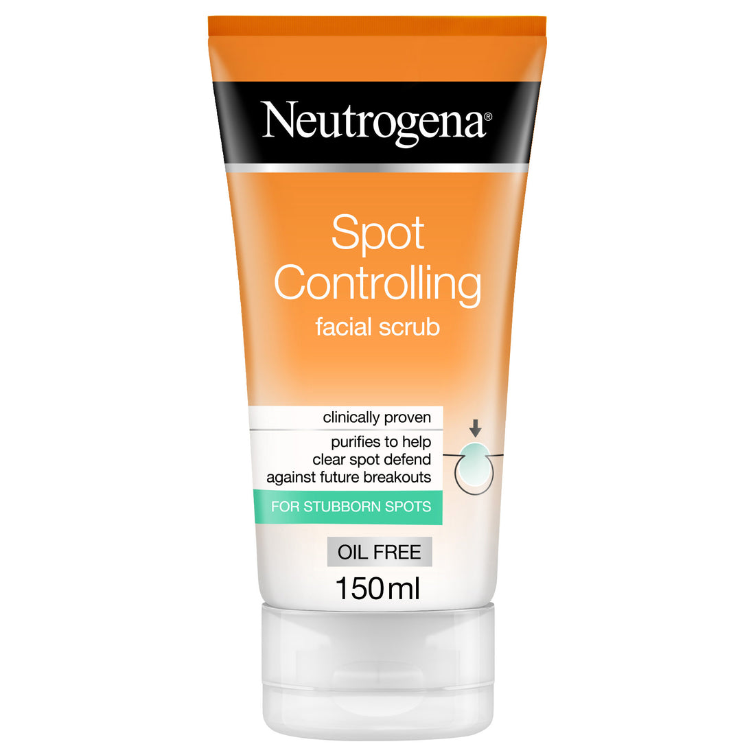Neutrogena, Facial scrub, Visibly Clear, Spot Stress Control, 150ml