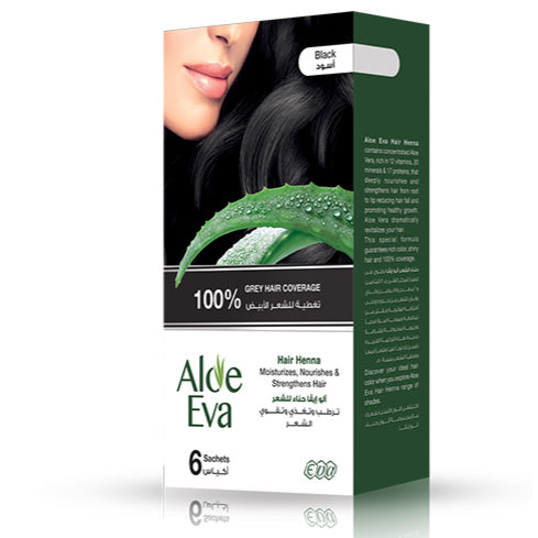 Aloe Eva Hair Henna Black 10 Gm * 6 Sachets