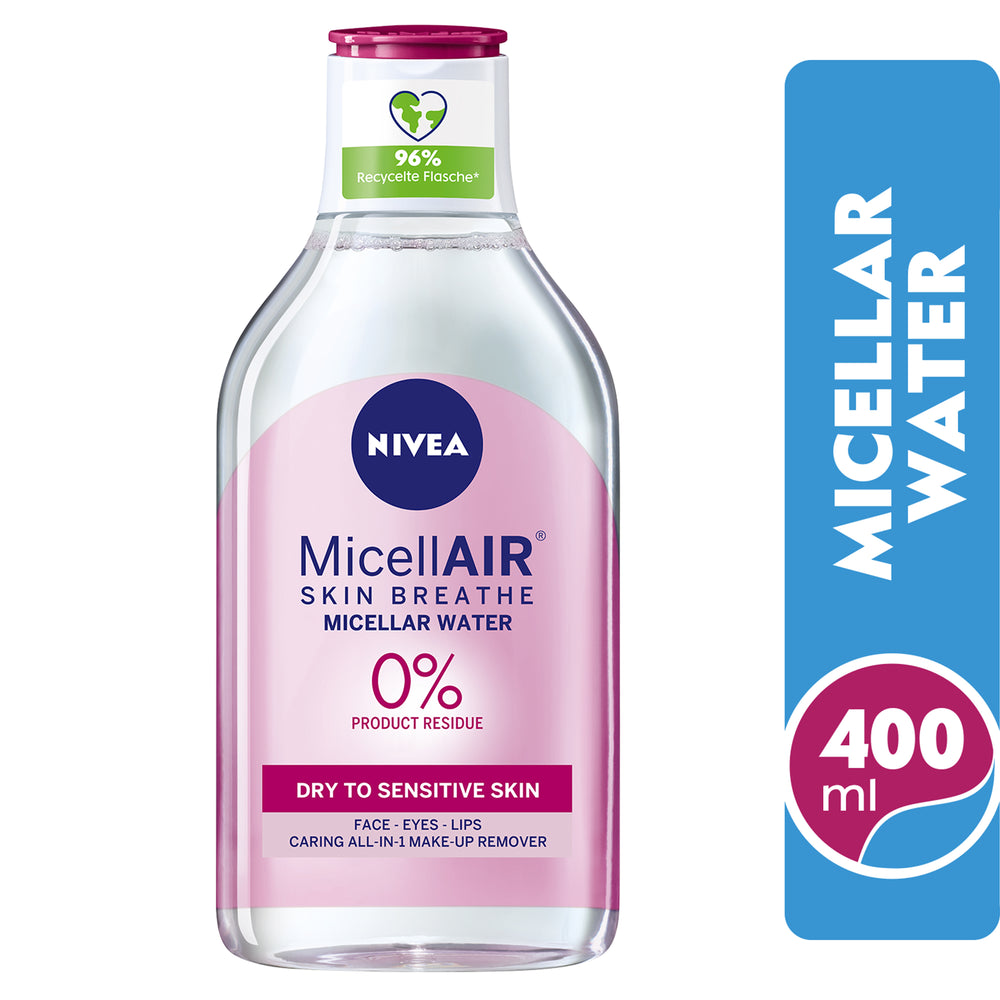 Nivea Micellar Water Makeup Remover, Dry &amp; Sensitive Skin, 400ml