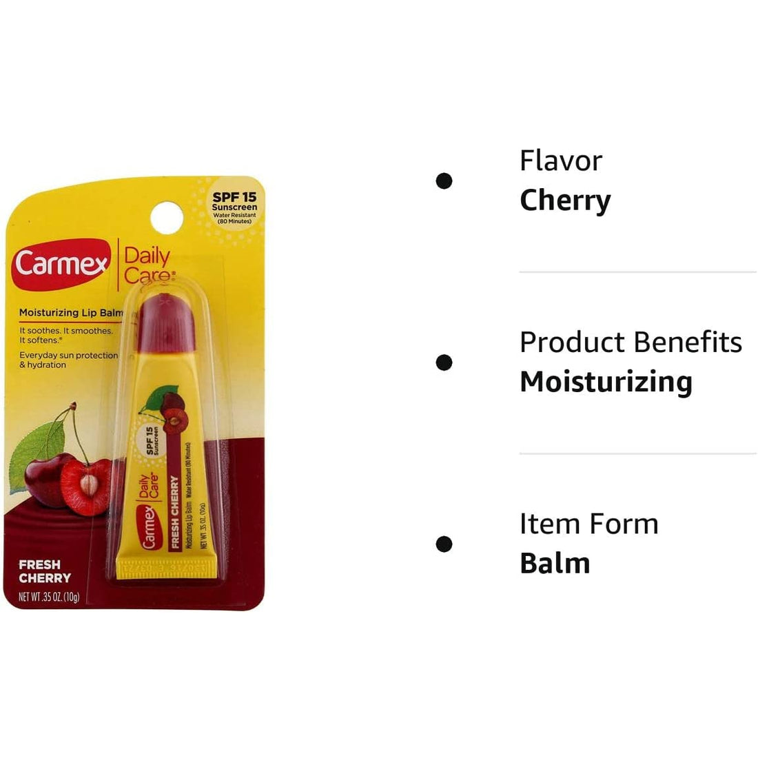 Carmex Moisturizing Lip Balm Fresh Cherry 10 gm