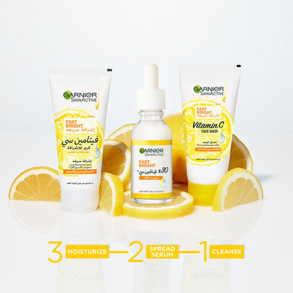 Garnier Skin Active Fast Bright Face Wash With Vitamin C And Lemon - 100ml 
