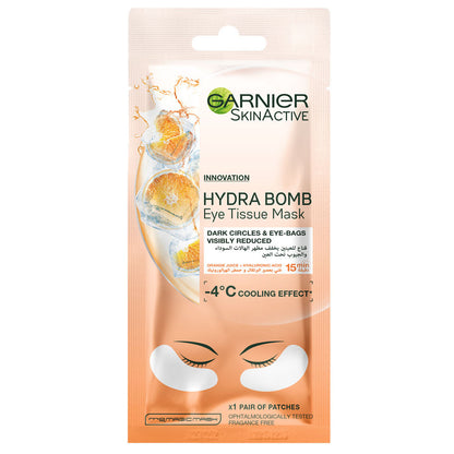 Garnier Hydra Bomb Eye Anti Dark-Circles Tissue Mask With Orange Juice