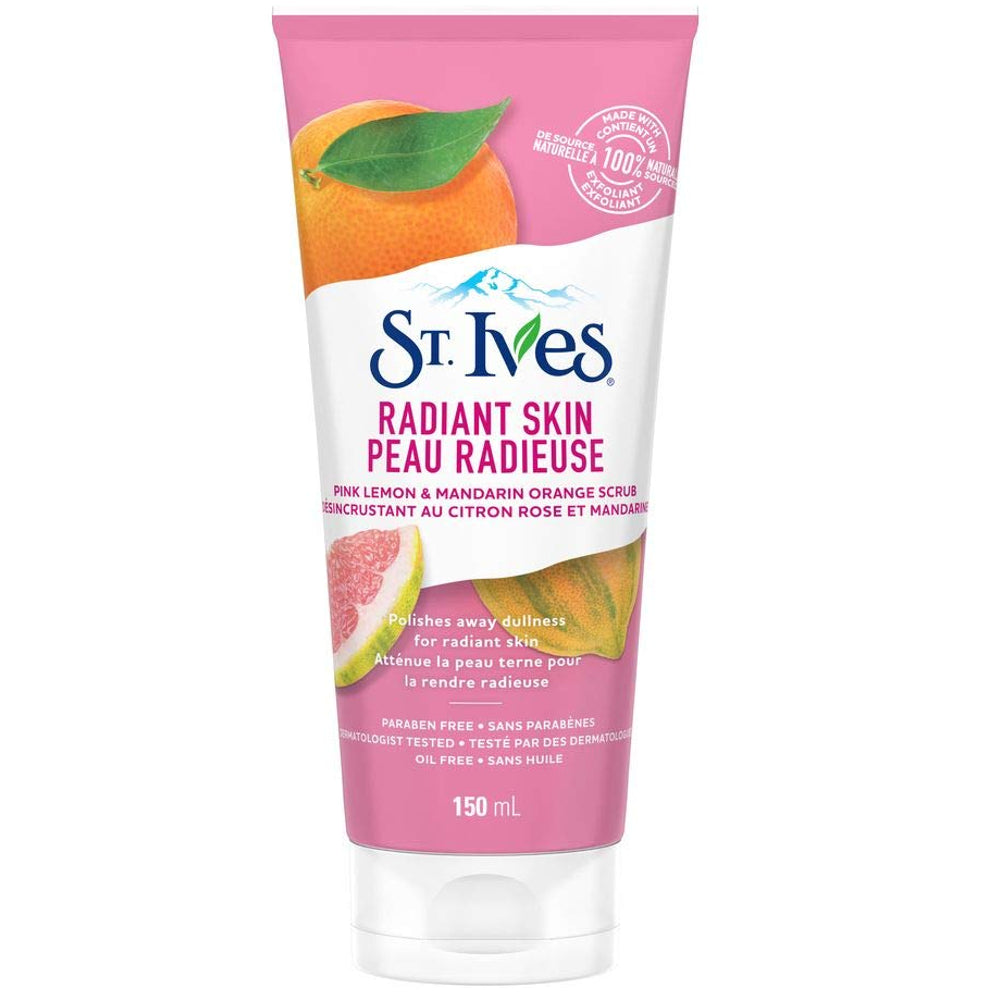 St. Ives Even &amp; Bright Pink Lemon &amp; Mandarin Orange Scrub 150ml