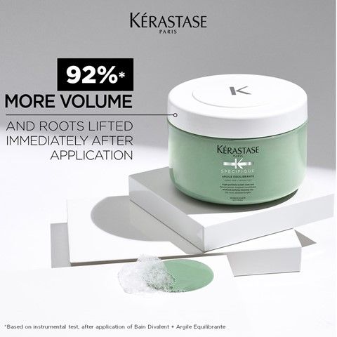 Kerastase Argile Cleansing Clay Mask for Balancing Oily Roots