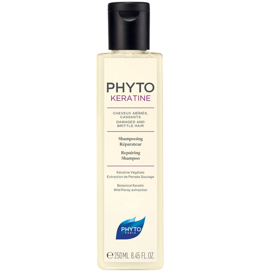 Phyto Phytokeratine Repairing Shampoo Botanical Keratin For Damaged Hair 250ml